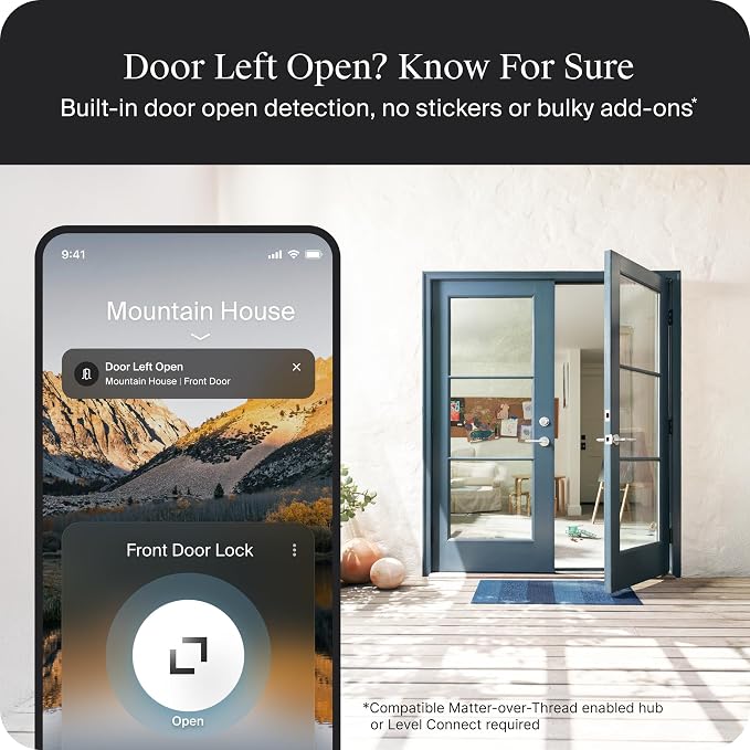Level Lock Pro - World’s Smallest, Innovative Smart Lock - Matter-Over-Thread - Image 7