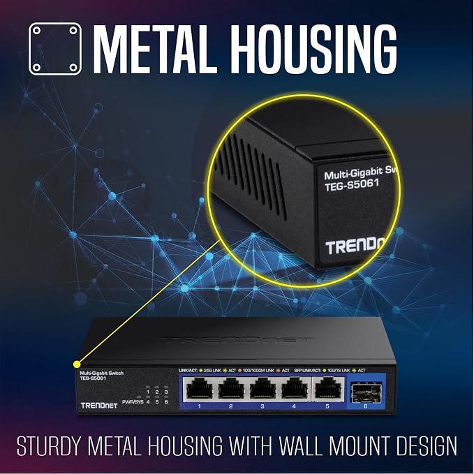 TRENDnet 6-Port Unmanaged 2.5G Switch - Image 5