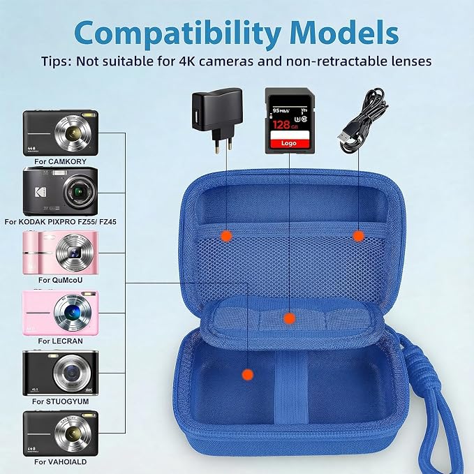 Digital Camera Case for CAMKORY/KODAK PIXPRO FZ45/FZ55/Canon IXUS 285 - Image 3