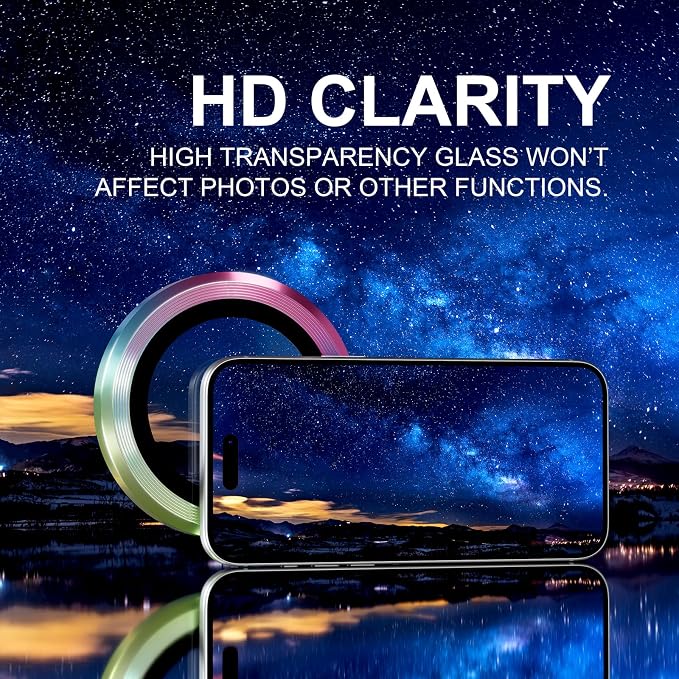 Choiche Compatible for iPhone 17 Pro/iPhone 17 Pro Max Camera Lens Protector - Image 5