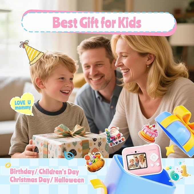 Instant Print Camera for Kids, Christmas Birthday Gifts for Girls Boys Age 3-12 - Image 9