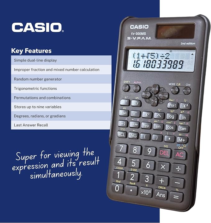 Casio fx-300MS Plus 2nd Edition – Standard Scientific Calculator - Image 4