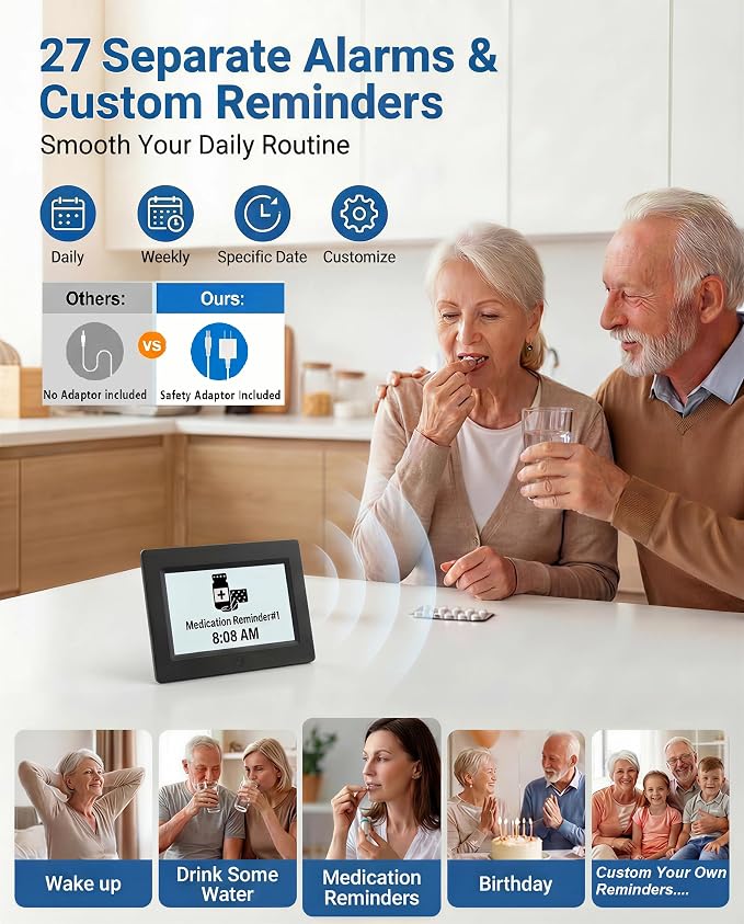 MASSII 27 Alarms Digital Talking Clock - Image 4