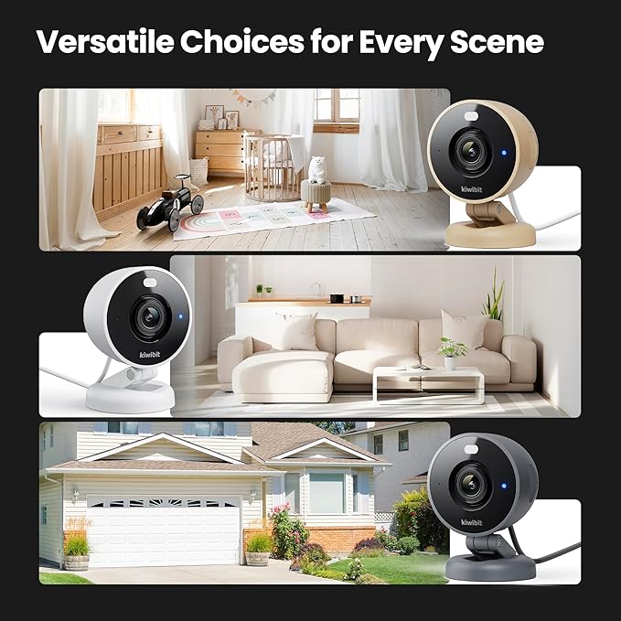 Kiwibit 2K Security Camera Indoor/Outdoor, Pet Camera, Baby Monitor, Magnetic - Image 3