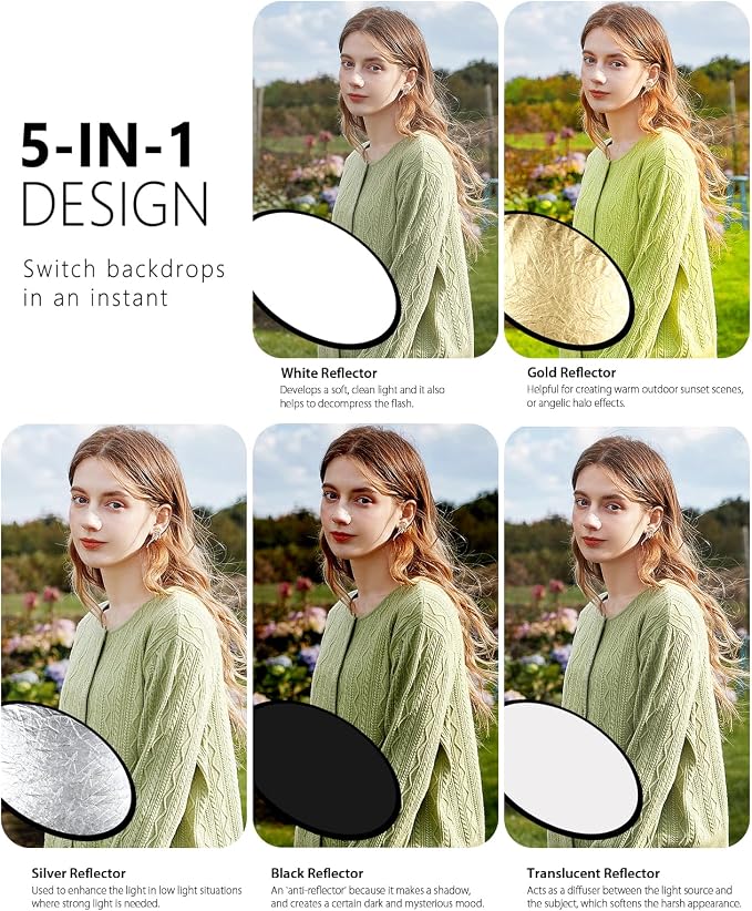 PULUZ 5-in-1 Collapsible Reflector - Image 3