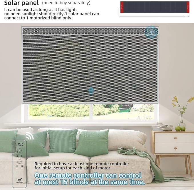 SmartWings Motorized Roller Shades 5% Openness Work - Image 2