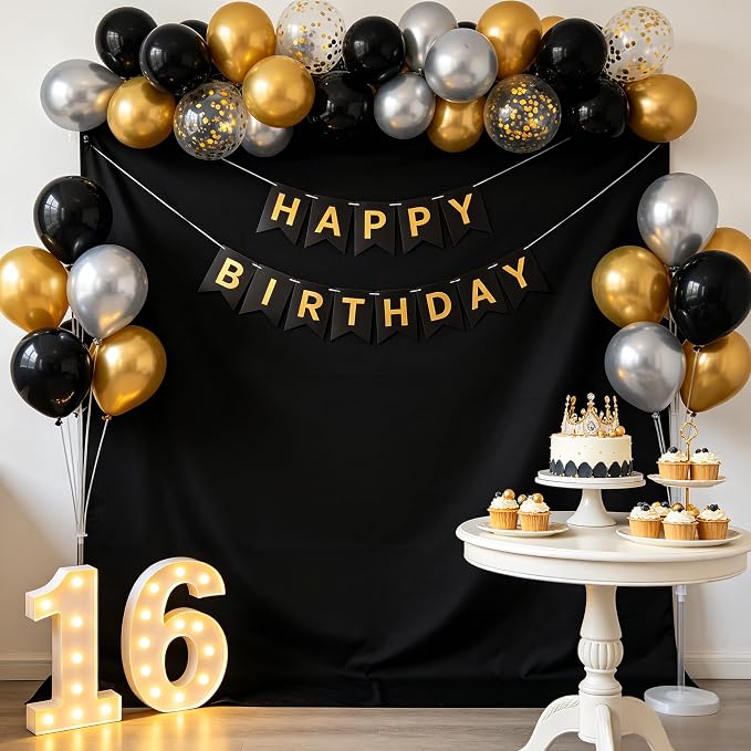 Black Photo Backdrop for Photoshoot, Fabric Background for Product Photography - Image 7