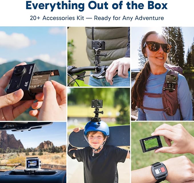 AKASO EK7000 4K30FPS 20MP WiFi Action Camera - Image 9