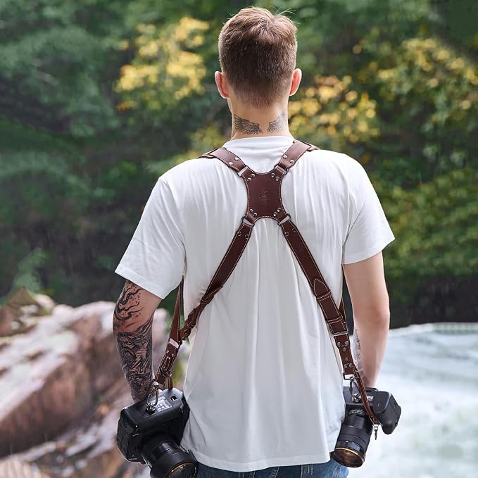 Padwa Lifestyle Dark Brown Dual Camera Harness - Image 5