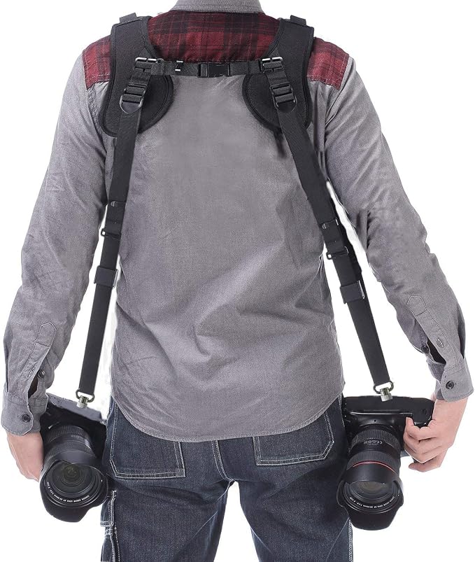 ztowoto Camera Shoulder Double Strap Harness Quick Release Adjustable Dual - Image 3