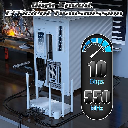 0.5 Foot Cat6 Patch Cables, Solid Pure Copper Patch Cord, Cat 6 Ethernet Cable - Image 4