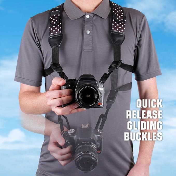 USA Gear DSLR Camera Strap Chest Harness - Image 2