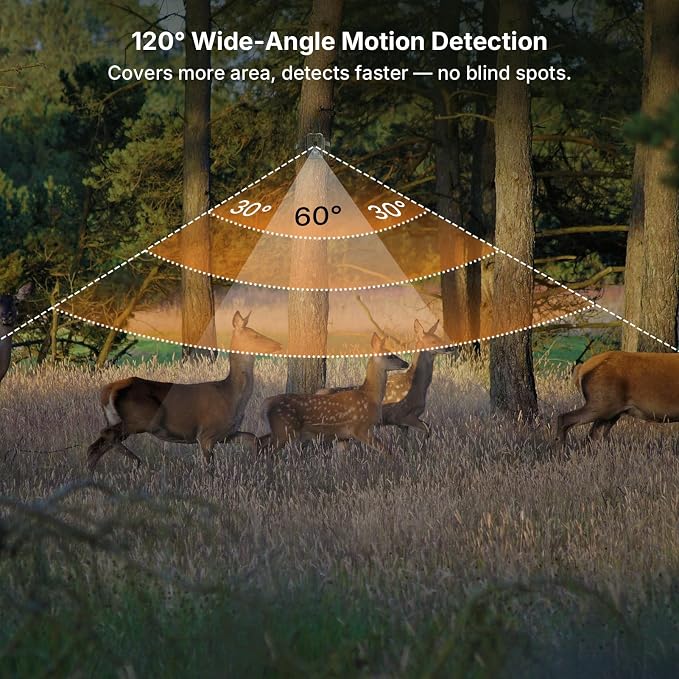 GardePro E8 2.0 WiFi Bluetooth Trail Camera, 4K Video & 64MP Photo, Dual - Image 6