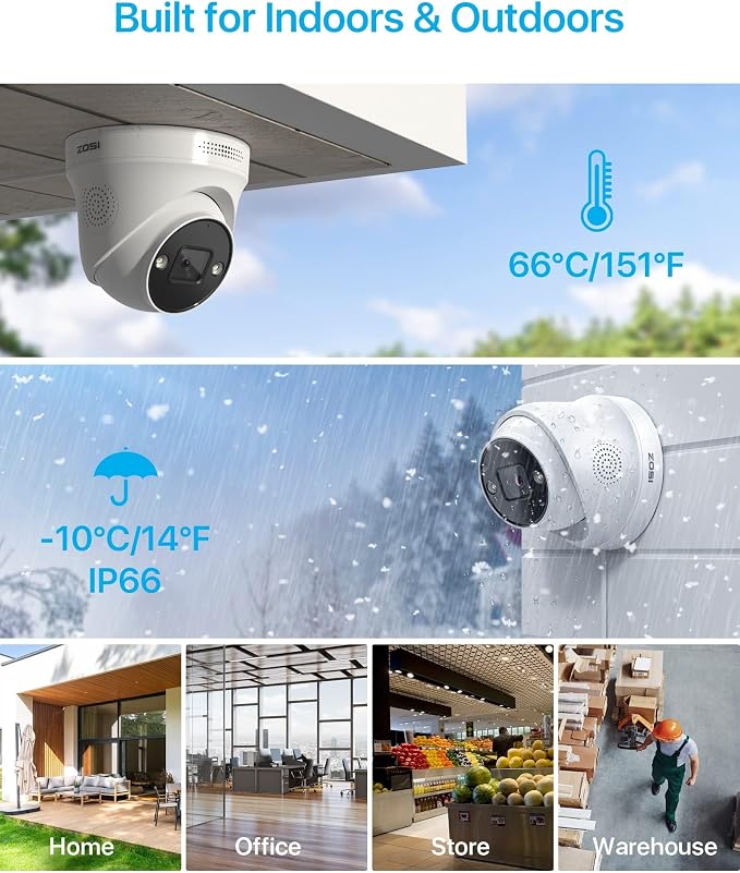 ZOSI 4K POE CCTV Security Camera System, 8 Ports 16CH 8MP NVR - Image 7