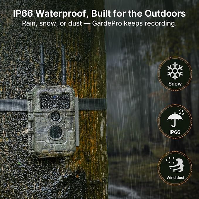 GardePro E6 2.0 Pro WiFi Trail Camera, Dual Antennas, Stable Connection - Image 9