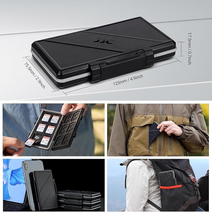 36 Slots Memory Card Case Water-Resistant Anti-Shock Memory Card Wallet - Image 6