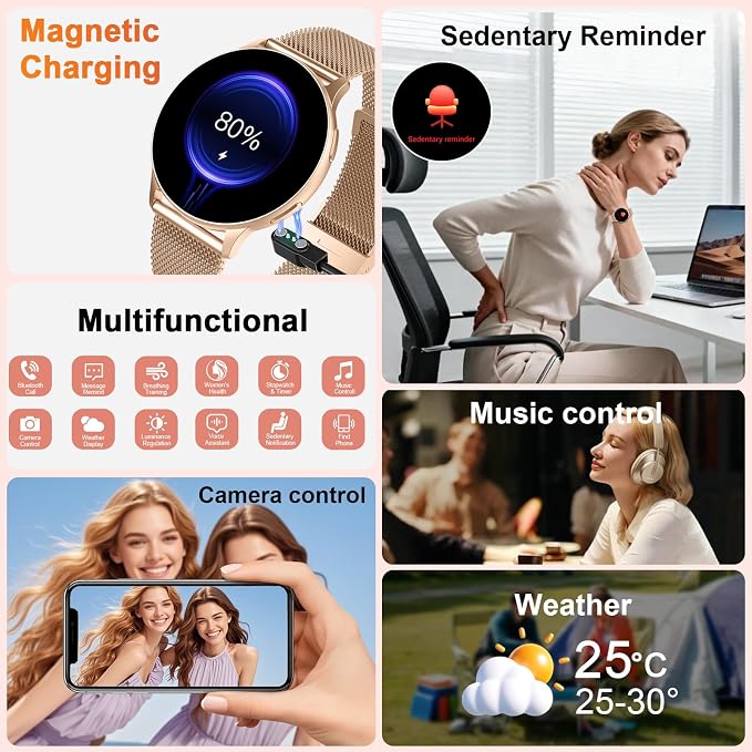 Jugeman Smart Watches for Women, Fashion Womens Watch for Daily Wear - Image 4