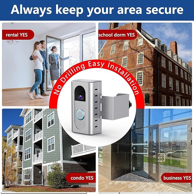KIMILAR Anti-Theft Video Doorbell Mount Compatible - Image 6
