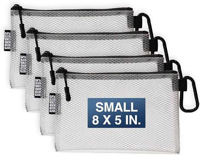 GOBAGS Air Production Small Clear Zipper Pouch – Cable Organizer & Travel Gear by Unknown
