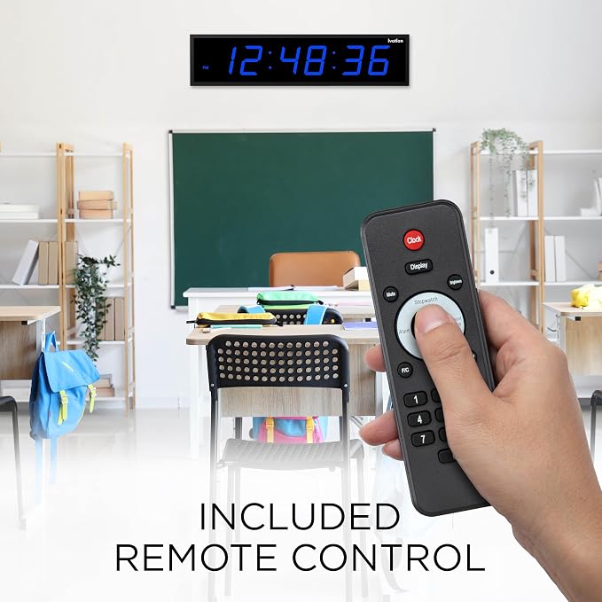 Ivation Huge Oversized 48" Large Digital LED Clock | Big Digital Clock - Image 6