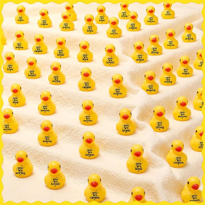 Skylety 36 Pcs Back to School Mini Resin Ducks - Image 4
