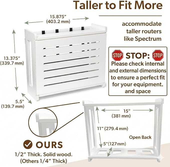 Wooden WiFi Router Storage Box - Image 3