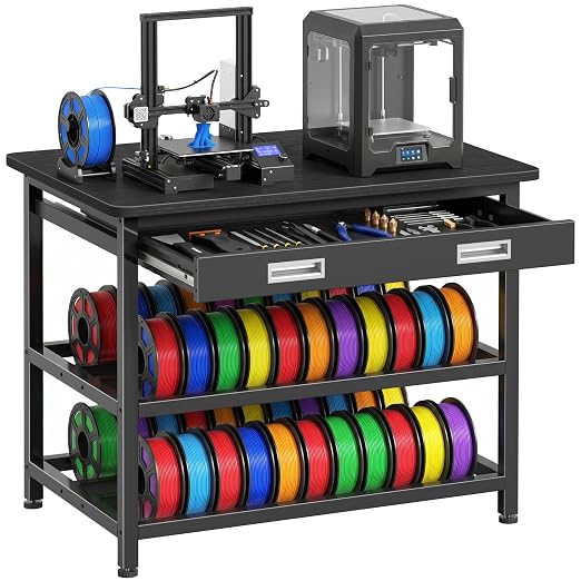 3D Printer Stand with Filament Storage by Unknown