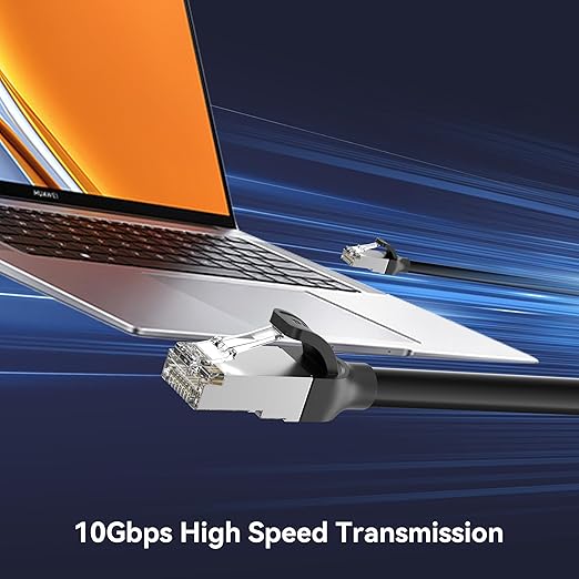BENFEI Cat 7 Ethernet Cable 10FT, 10Gbps 600MHz High Speed RJ45 LAN Network - Image 2