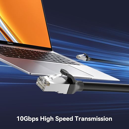 BENFEI Cat 7 Ethernet Cable 50FT, 10Gbps 600MHz High Speed RJ45 LAN Network - Image 2