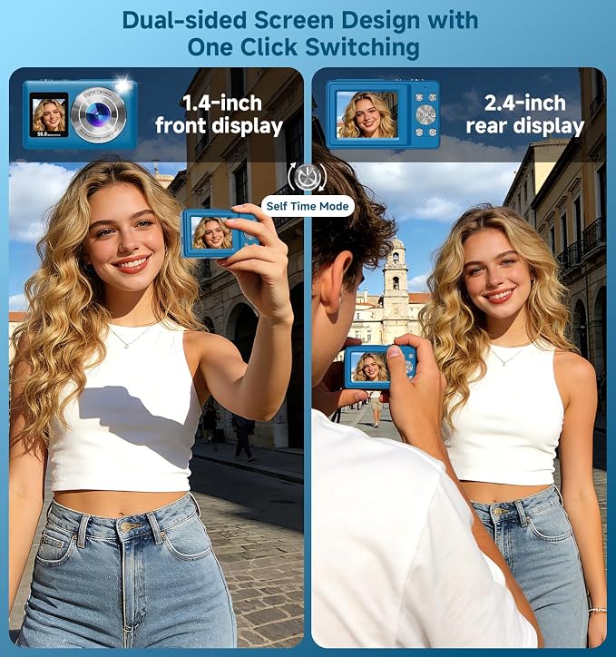 Digital Camera, 2026 Upgraded 56MP Dual Screens Camera - Image 2
