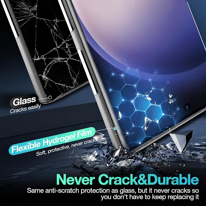 Screen Protector for Samsung Galaxy S23 Ultra Flexible TPU Film 3D Curved Full - Image 3