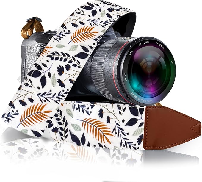 Art Tribute Camera Strap, Vintage Embroidered Neck Shoulder & Crossbody Camera by ArtTribute