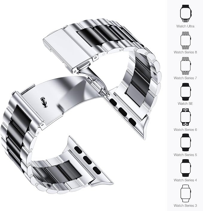 EPULY Compatible with Apple Watch Band 42mm 44mm 45mm 38mm 40mm 41mm, Business - Image 5