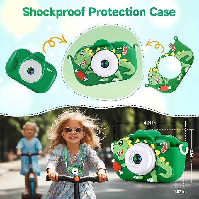 Kids Camera Boys Toys for 3 4 5 6 7 8 9 Years Old Boys, 48MP Dual Lens Kids - Image 6