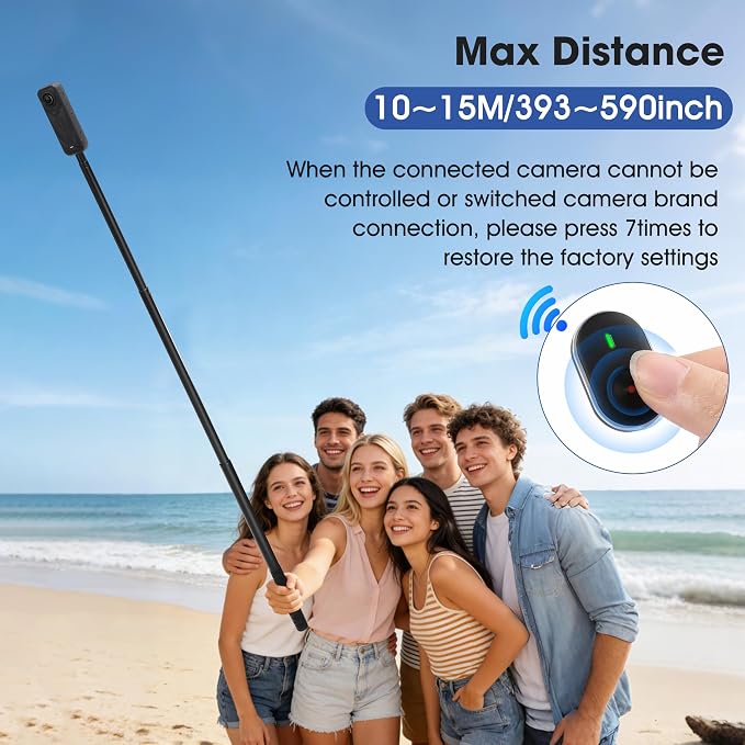Remote for insta360 GO Ultra/X5/X4 Air/X3/Ace Pro 2 Mini Ring Control for Gopro - Image 4