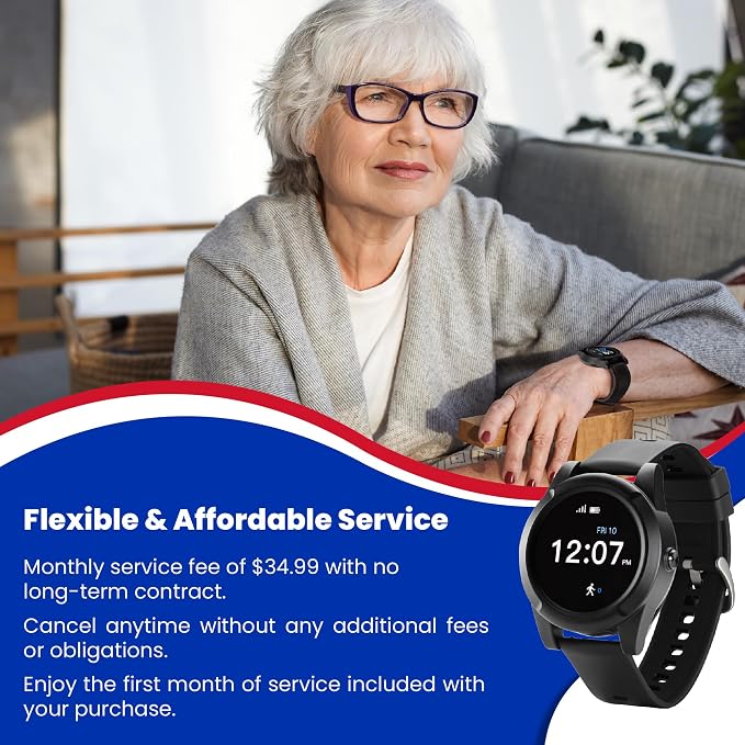 Home & WELLNESS co. SENIOR SAFETY SYSTEM Stride Medical Alert Watch- Assistance - Image 7