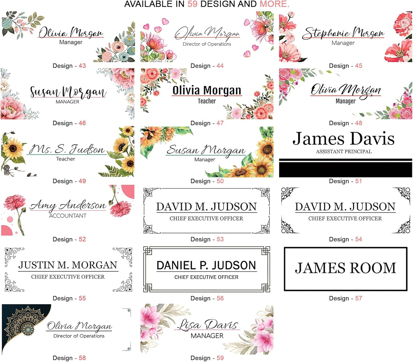 Personalized Desk Name Plate Plaque | Unique Gift | Wood Holder | Office Decor | Teacher Name Plate | Sign | Artswave (Elgant)