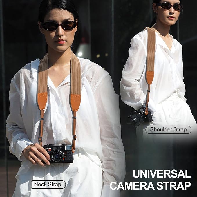 Padwa Lifestyle Camel Corduroy Camera Strap - Image 4