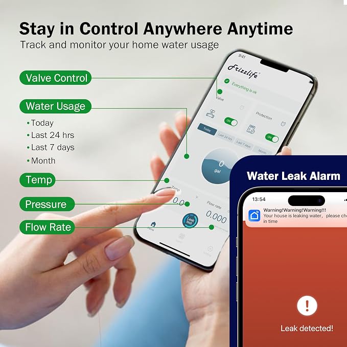 Frizzlife LP365 Smart Water Monitor and Automatic Shutoff - Image 6