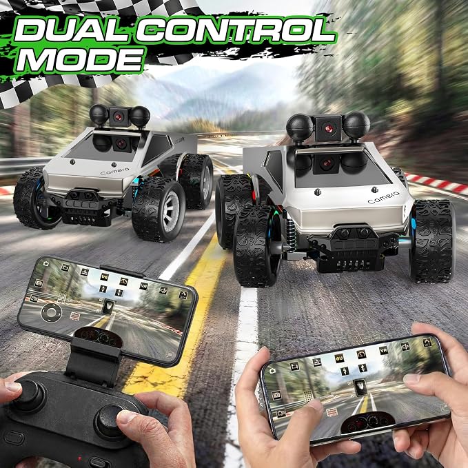 RC Cars with Camera Remote Control Truck with 720P HD FPV Camera, All-Terrain - Image 4