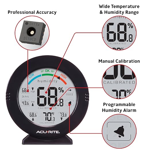 AcuRite 01080M Pro Accuracy Temperature and Humidity Gauge - Image 3