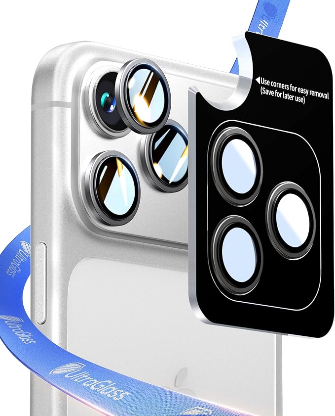 UltraGlass UNBREAK 9H+ Glass for iPhone 17 Pro Max/17 Pro Camera Protector - Image 7
