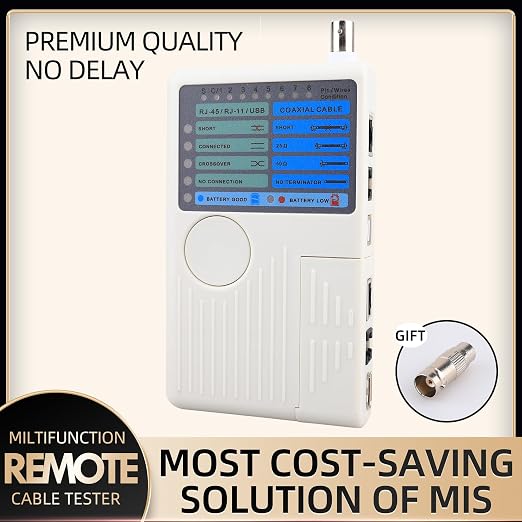 Multifunctiona Network Cable Tester 4in1 Remote USB BNC Rj11 Rj45 LAN Phone - Image 2