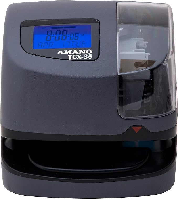 AMANO TCX-35 Time Clock for Employees, Electronic Punch Clock for Small Business - Image 3
