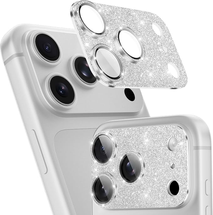 imluckies Compatible with iPhone 17 Pro Camera Lens Protector Bling, Ultra HD by imluckies