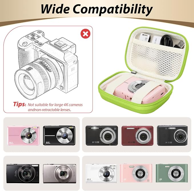 Digital Camera Case for CAMKORY, KODAK PIXPRO FZ45/FZ55, Canon IXUS 285 HS - Image 3
