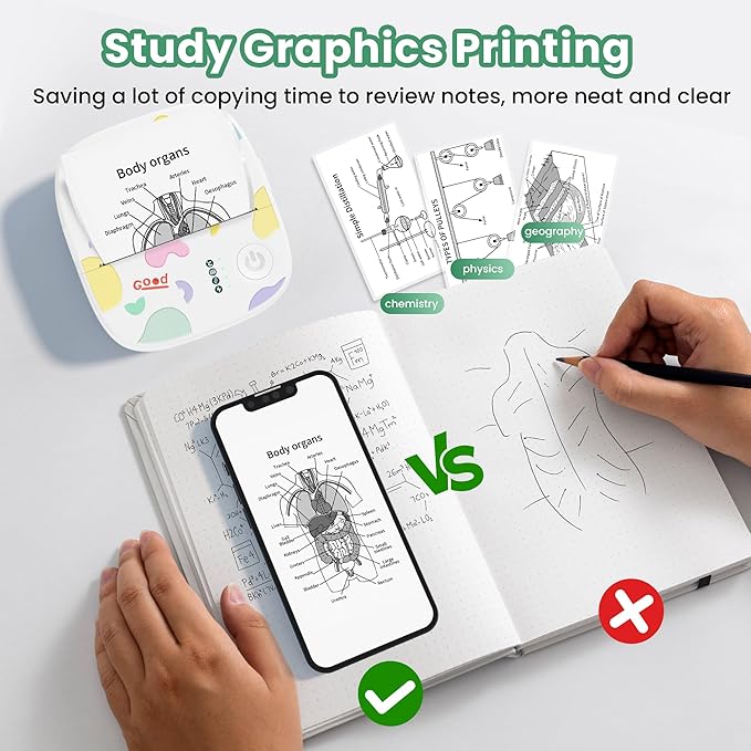 Mini Sticker Printer AHM2, Mini Thermal Printer - Image 5