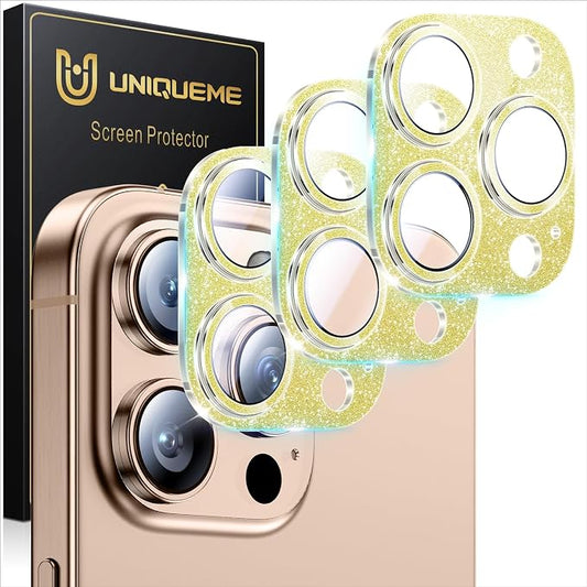 UniqueMe for 3 Pack iPhone 16 Pro/iPhone 16 Pro Max Camera Lens Protector by UniqueMe