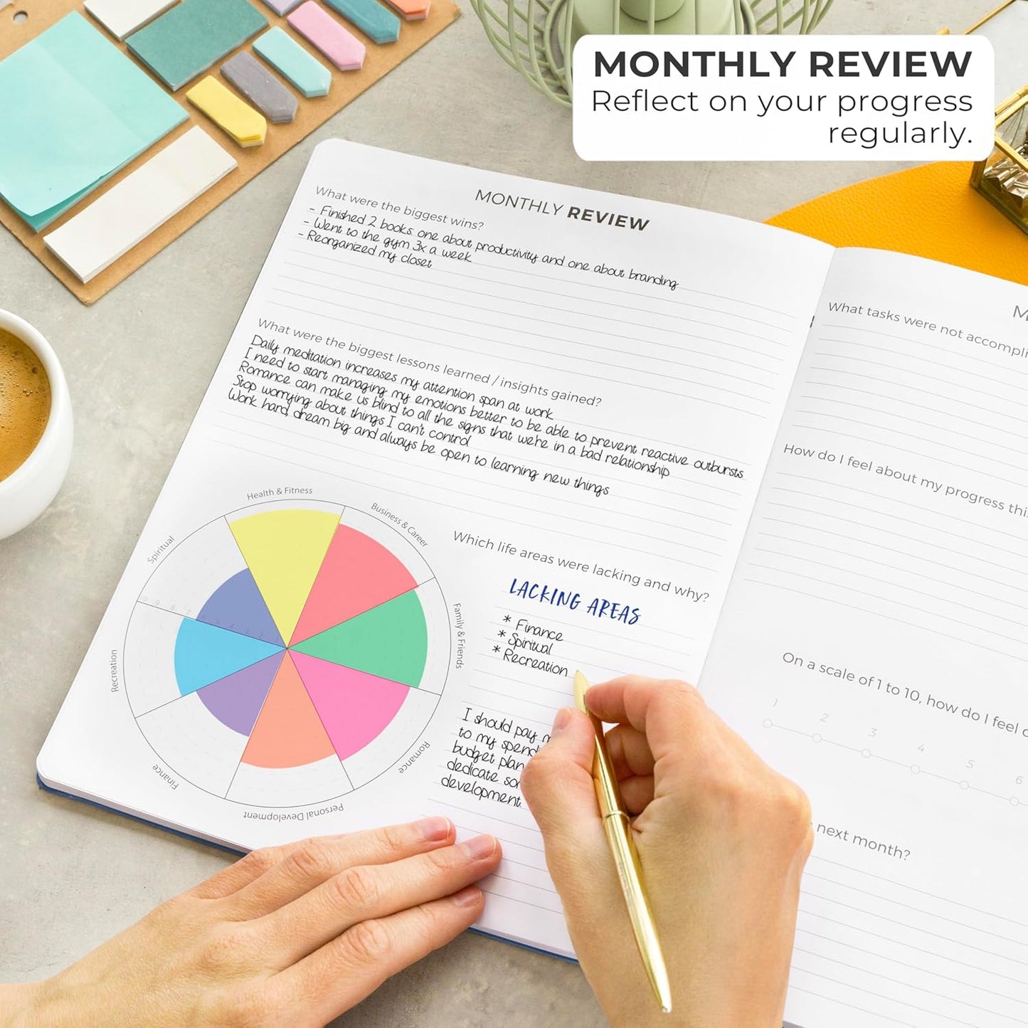 Clever Fox Planner PRO Light – Weekly & Monthly Life Planner to Increase Productivity, Time Management and Hit Your Goals, 8.5x11″ (Mystic Blue)