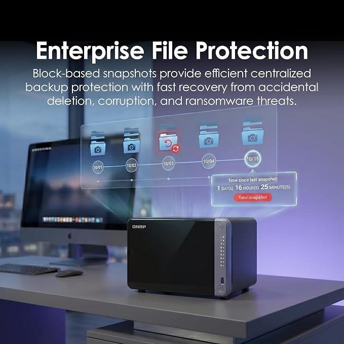 QNAP TS-632X-4G-US 6 Bay 10GbE Desktop NAS - Image 5